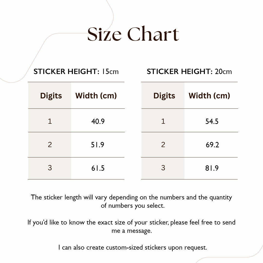 Classic Fanlight Transom House Front Door Number Sticker, Gold, Silver, Frosted