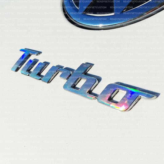 TURBO Badge Colour Change Overlay Decal for VW Beetle 2016 - 2019
