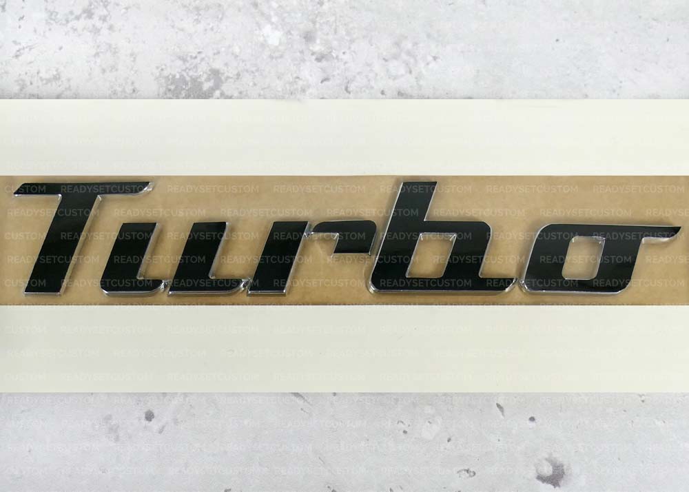 TURBO Badge Colour Change Overlay Decal for VW Beetle 2016 - 2019