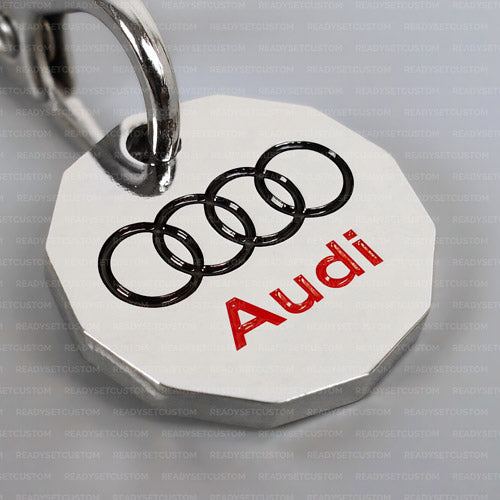Audi Shopping Trolley Coin Keychain
