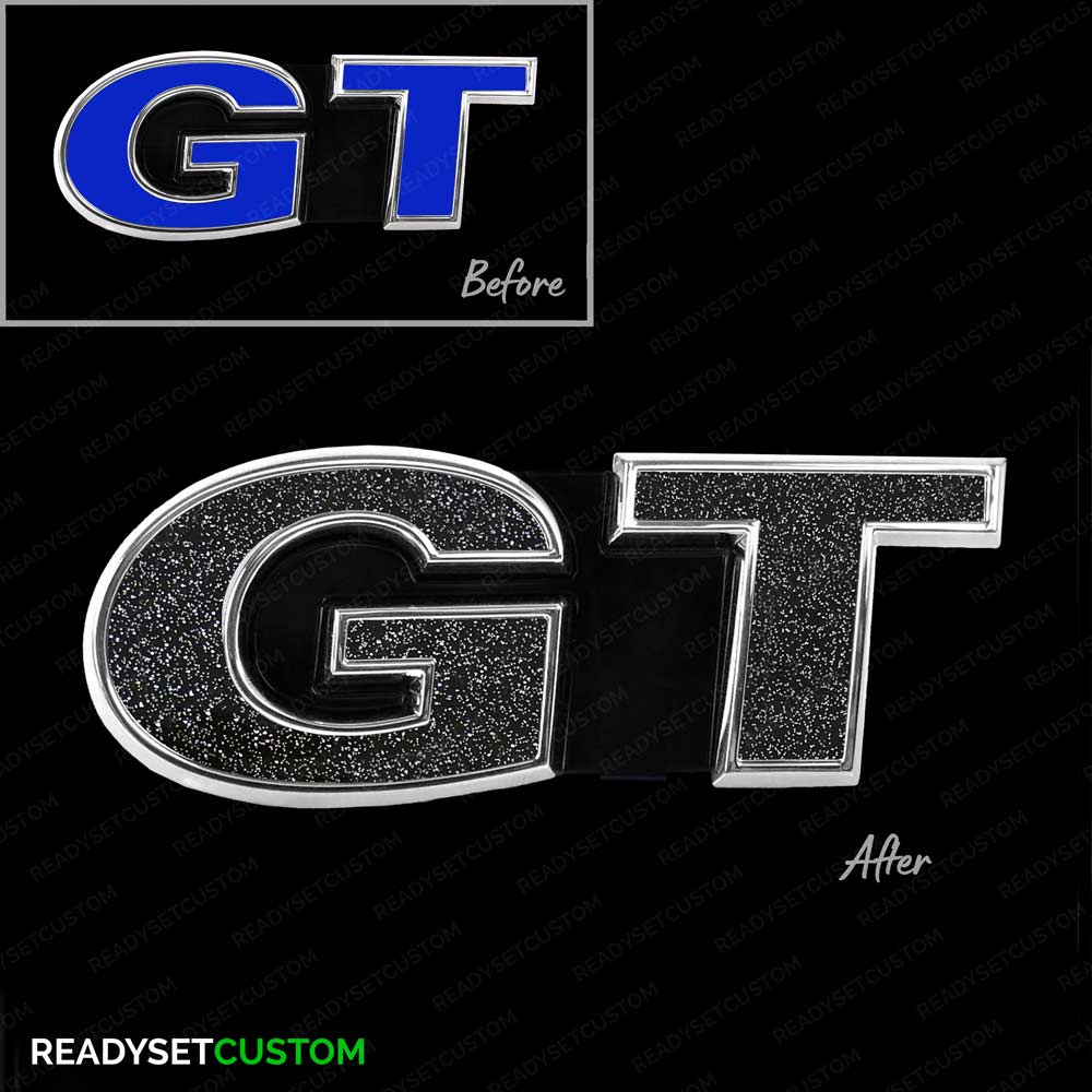GT Badge Colour Change Overlay Decal Stickers for VW Polo GT - Front & Rear