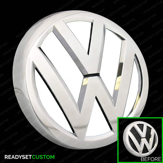 Volkswagen Polo MK5 6C | Front & Rear VW Badge Colour Change Badge Inlay Sticker Decals