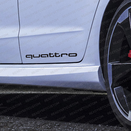 Audi Quattro Side Skirt Decals