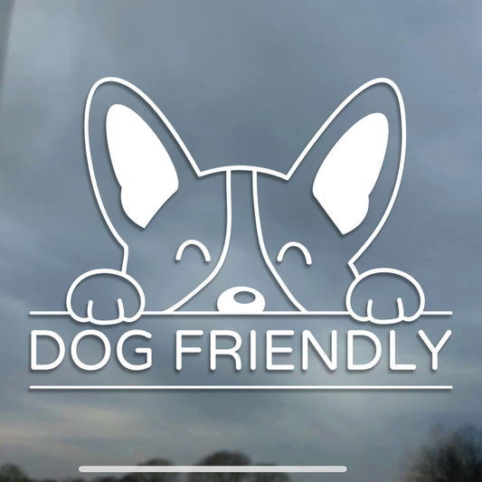 Dog Friendly Sticker / Decal | Dog Friendly Pub, Shop, Cafe Window