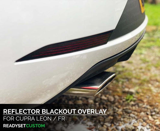 Rear Reflector Blackout Overlay Decals for Cupra Leon / FR