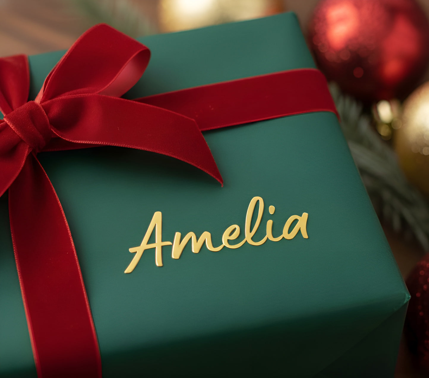 Personalised Name Stickers – Mirror Gold, Silver, Black or White Vinyl Decals