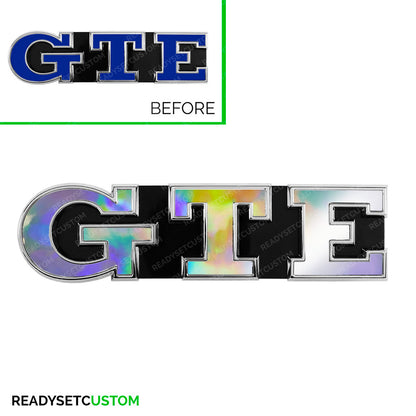 GTE Badge Colour Change Decals for VW Golf Mk7