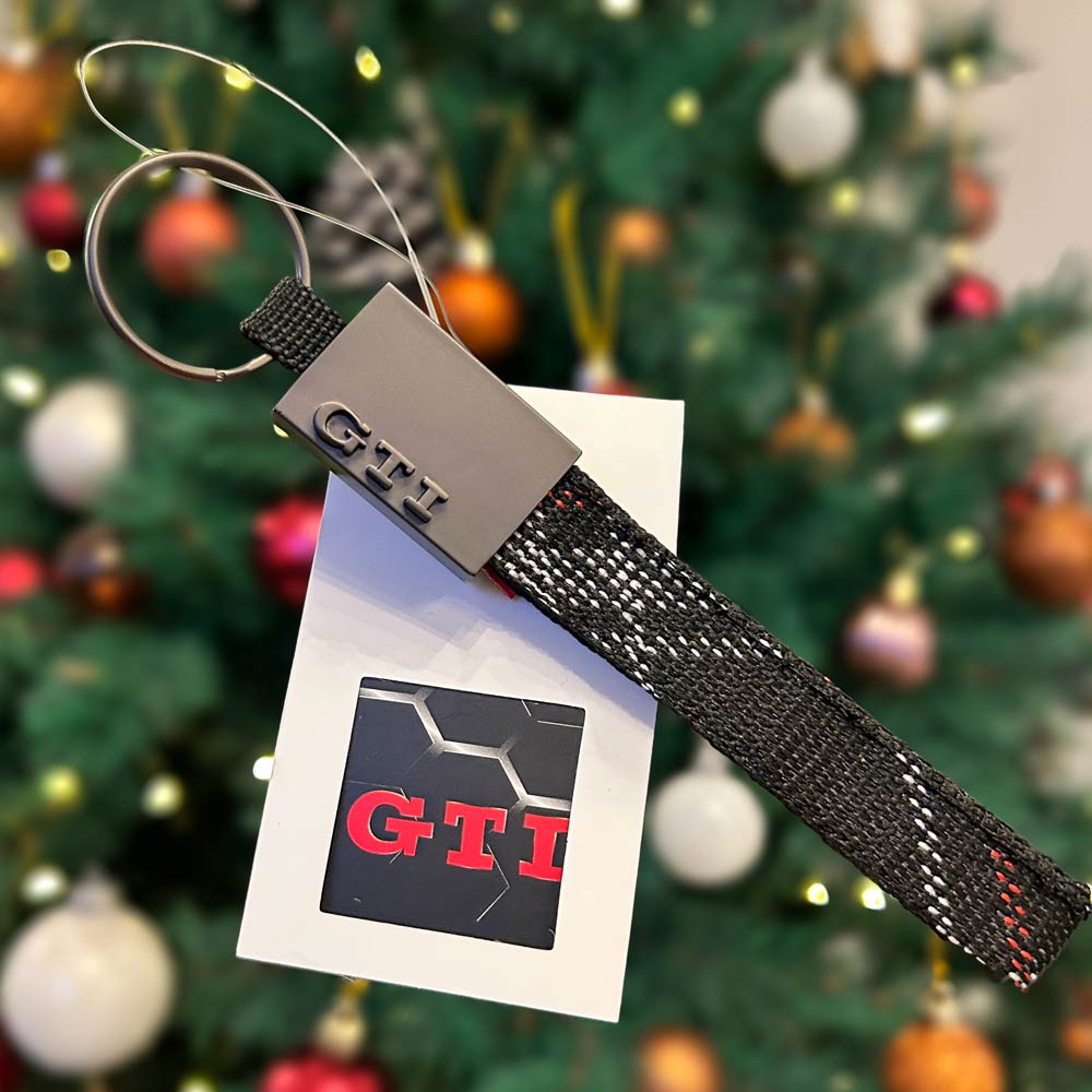 GTI Keychain | VW Tartan Plaid with Matt Metal Fastening
