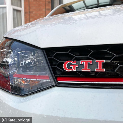 GTI Colour Change Badge Overlay Decals for VW POLO Mk5 Mk6, GOLF Mk7 & Mk7.5