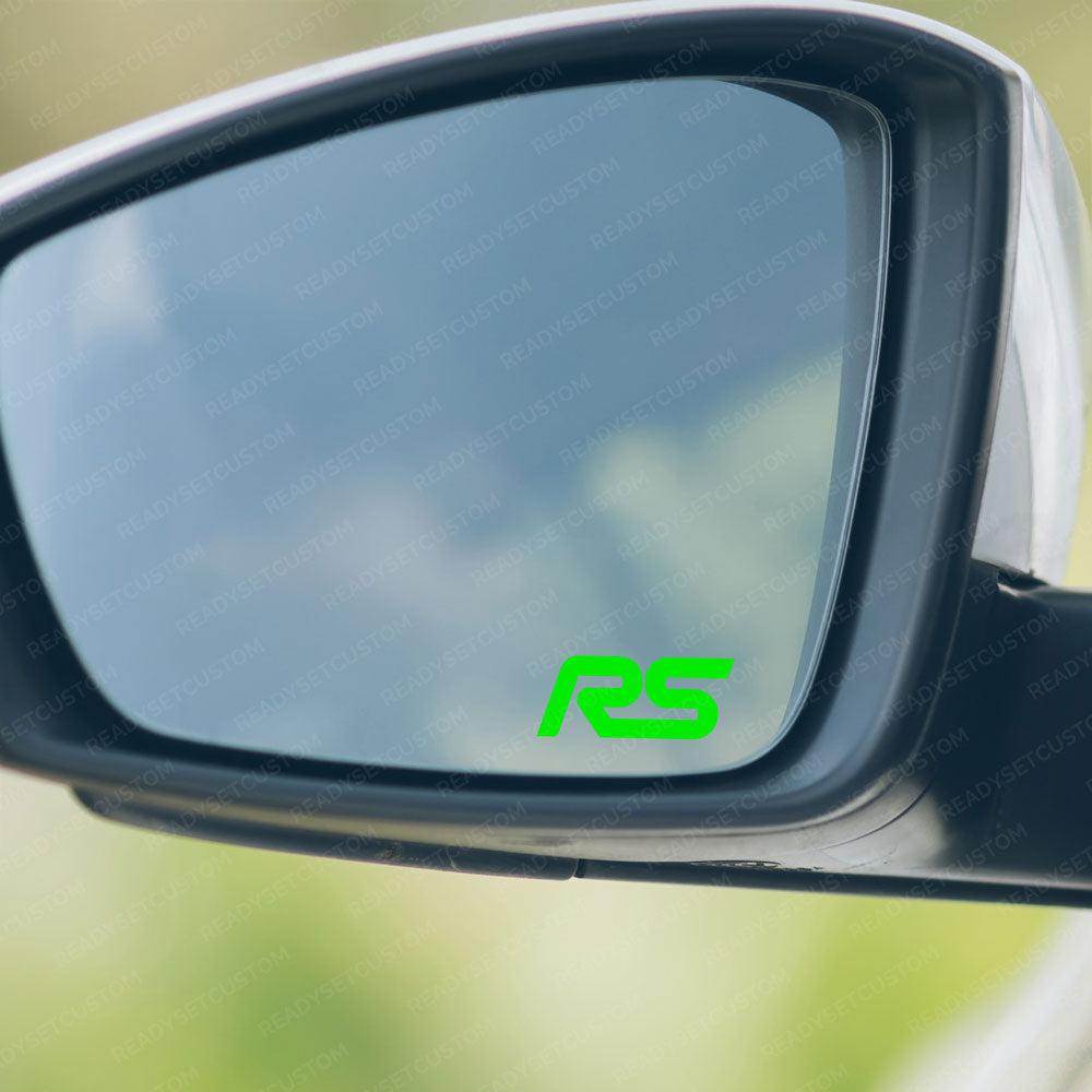 6x Ford Focus RS Vinyl Decals / Stickers | Interior, Exterior, Wing Mirror