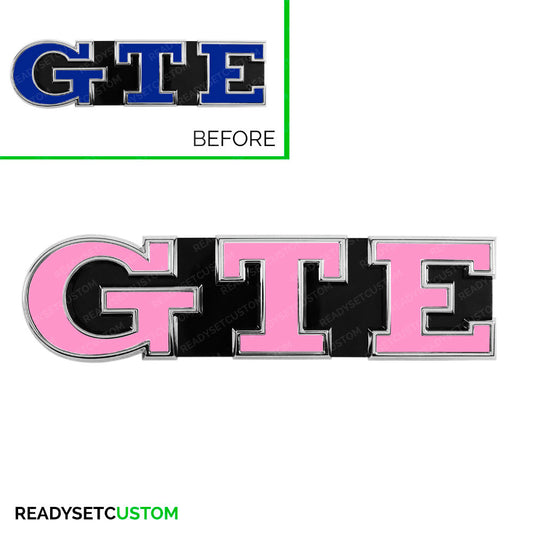 GTE Badge Colour Change Decals for VW Golf Mk7