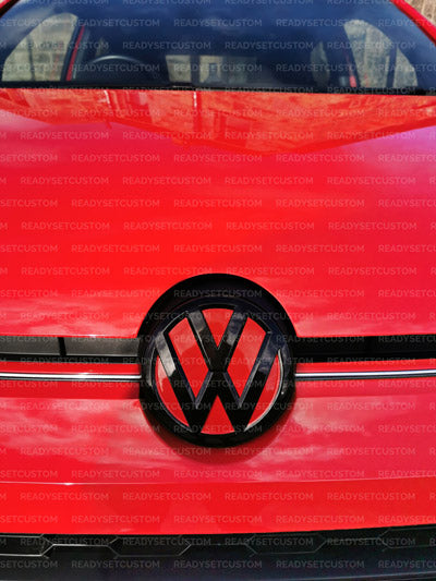 VW Emblem Badge Colour Change Inlay Decal Stickers for VW UP! Facelift 2017 onwards