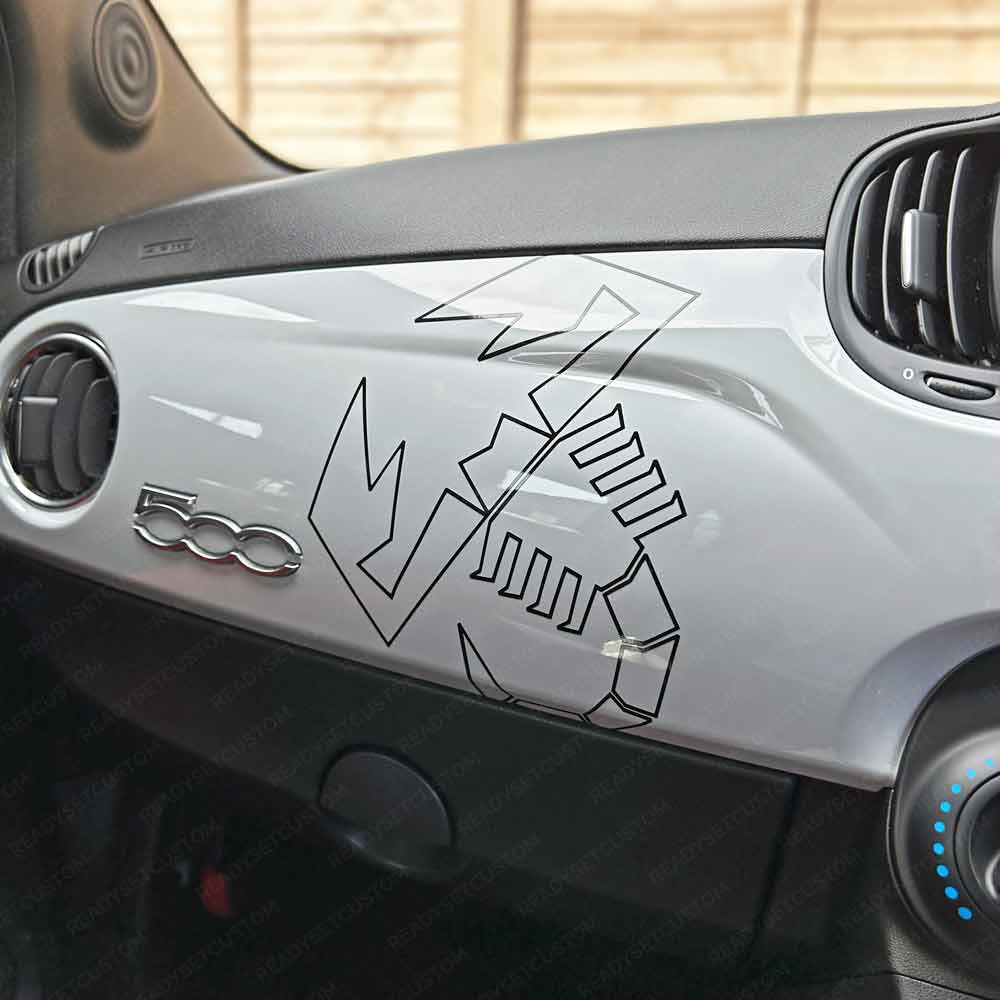 Abarth Scorpion Outline Decal Vinyl Sticker | Selection of Colours