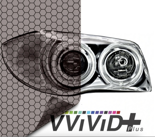 VViViD HEX+ Light Smoke Air-tint® Light Wrap, Light Smoked Car Wrapping Film
