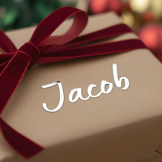 Personalised Silver Foil Name Stickers for Gifts & Envelopes