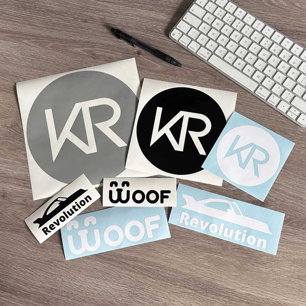 Custom Vinyl Transfer Stickers - Your Design | Black, Grey or White ...