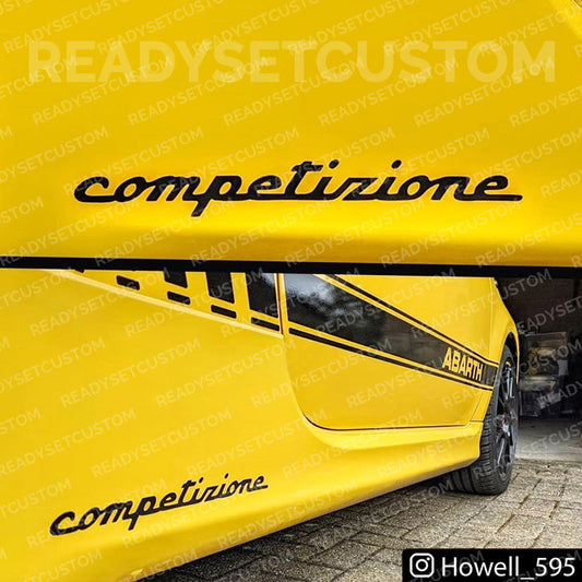 Abarth Competizione Side Skirt Decals