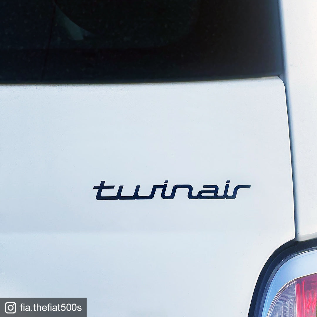 Fiat 500 Twinair Bootlid Decal