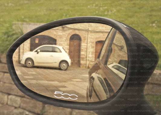 3x Fiat 500 Wing Mirror Decals
