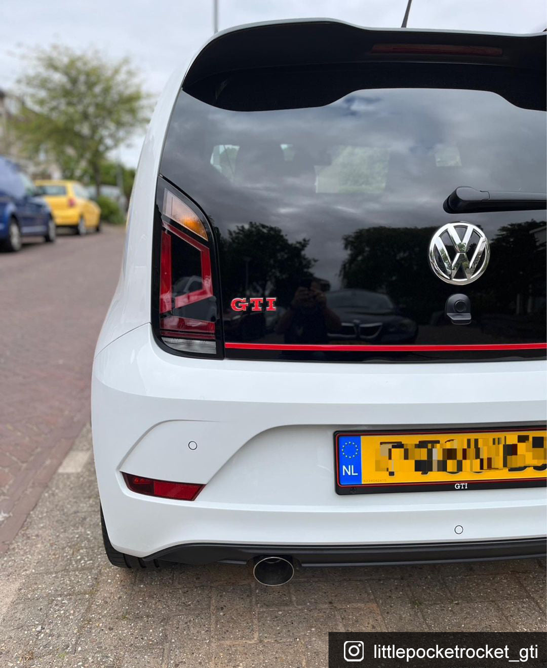 GTI Badge Colour Change Overlay Decals for VW UP